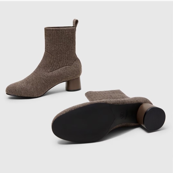 🤎NWT WOMENS VIVAIA ROUND TOE CHUNKY HEELED BOOTS IN BROWN SIZE 40 - Picture 2 of 15